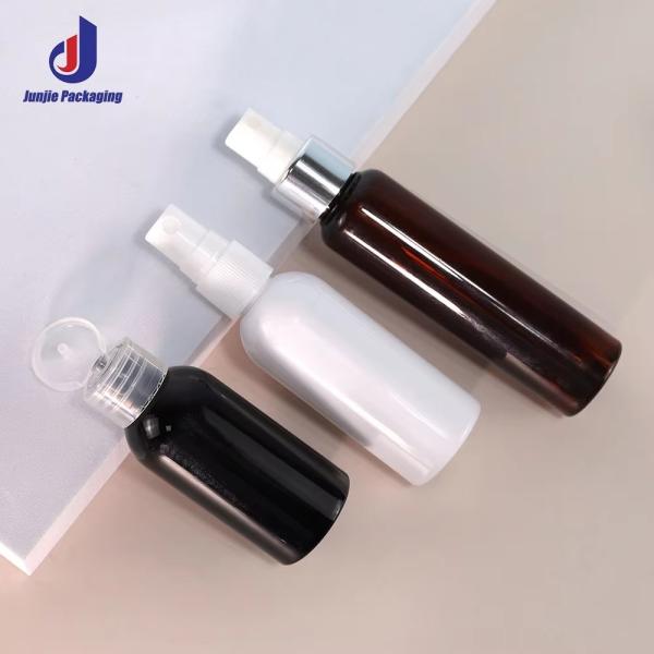 Plastic Brown Dropper Bottle 50ml 60ml PET Lotion Bottle For Cream
