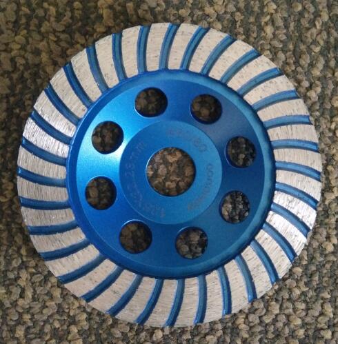 колесо чашки 5инч 125мм Турбо, диск 5 диамантов меля для бетона