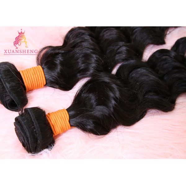 20 Inch Virgin Human Hair Loose Wave Bundles / 10A Grade Brazilian Hair