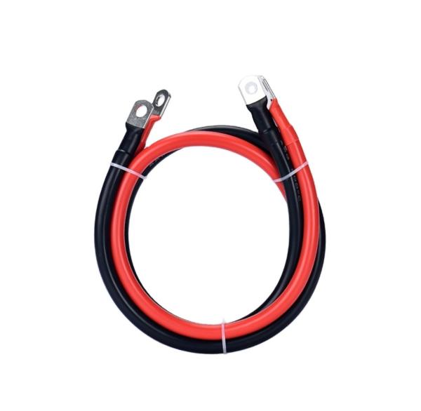 20CM-100CM 6AWG Silicone Wire UPS Battery Silicone Rubber Cable With Lug