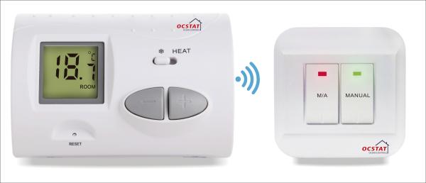 Wireless Non - Programmable Room Thermostat , Digital Fan Coil Thermostat