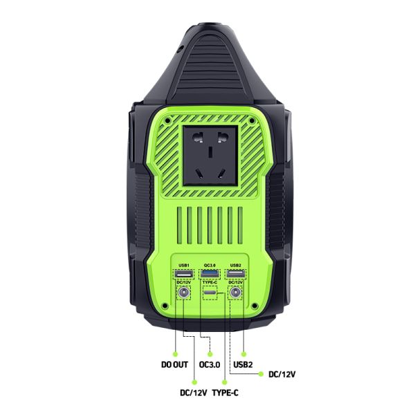 Outdoor Camping Home Emergency Portable Power Station 300W Solar Generator