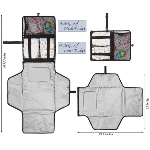 Baby Diaper Bag Customized Color Fashion Diaper Bags Nappy Wet Bag with Solid Pattern