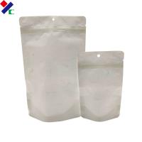 200 mícrons de papel de embalagem branco levantam-se o malote com a janela biodegradável