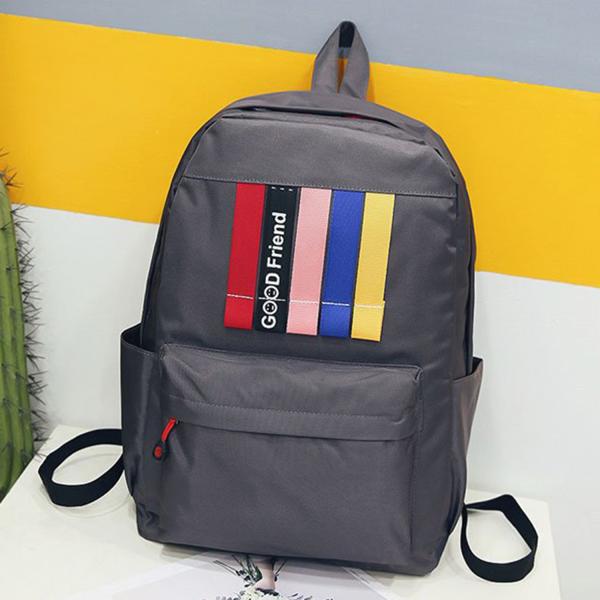 European and American style backpack male large capacity student bag for lovers campus trip popular logo backpack