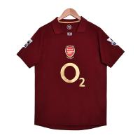 Maillot domicile rétro Arsenal 2005-2006 - Personnalisation de groupe - Reproduction classique exclusive