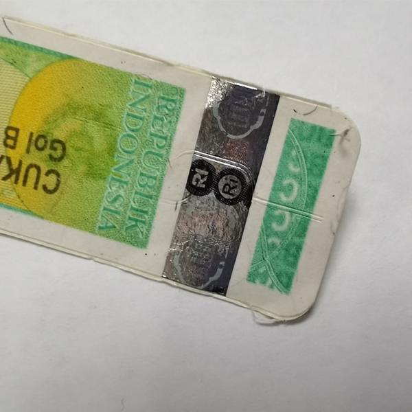 Impression fluorescente de estampillage chaude adaptée aux besoins du client d'autocollant d'impôts de label