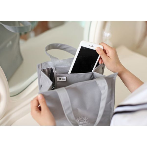 600D Polyester L/S Size Lunch Cooler Bags With Waterproof Aluminum Film