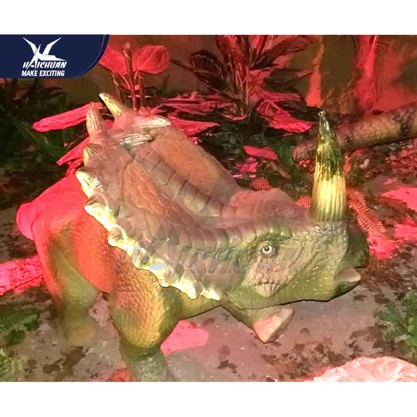 Mechanical Animatronic Outdoor Dinosaur Garden Statue Attractive For Exhibit