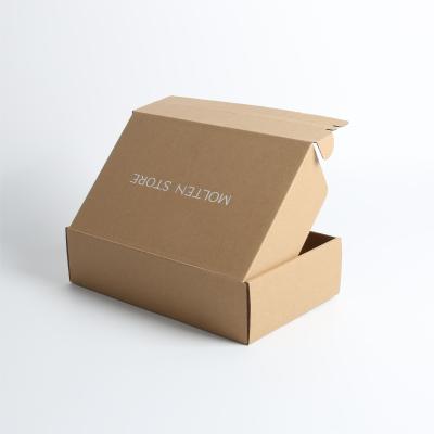 Boîte en papier ondulé à fermeture à glissière Emballage écologique et durable pour les petites entreprises
