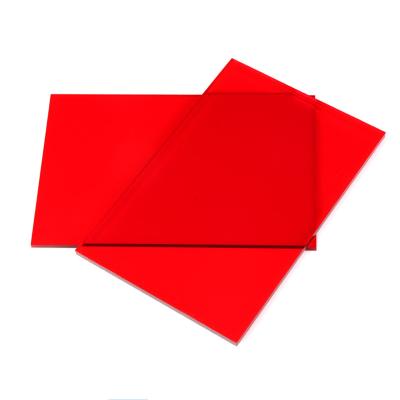 Plexiglás acrílico vermelho translúcido de pouco peso das molduras para retrato da folha 1050x1860mm