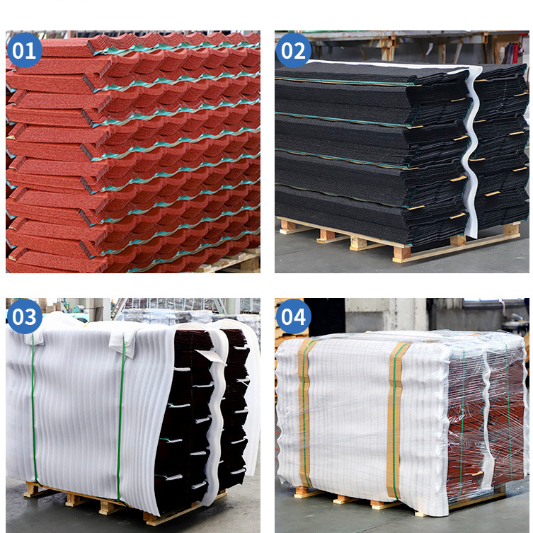На заказ гофрированная крыша Красный камень покрытые металлические плитки для жилых промышленных