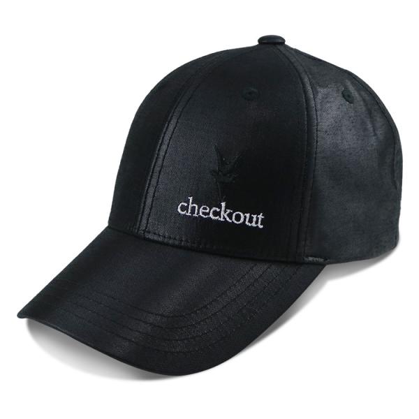 Material preto unisex do couro do projeto da forma do painel dos chapéus 6 do paizinho dos esportes