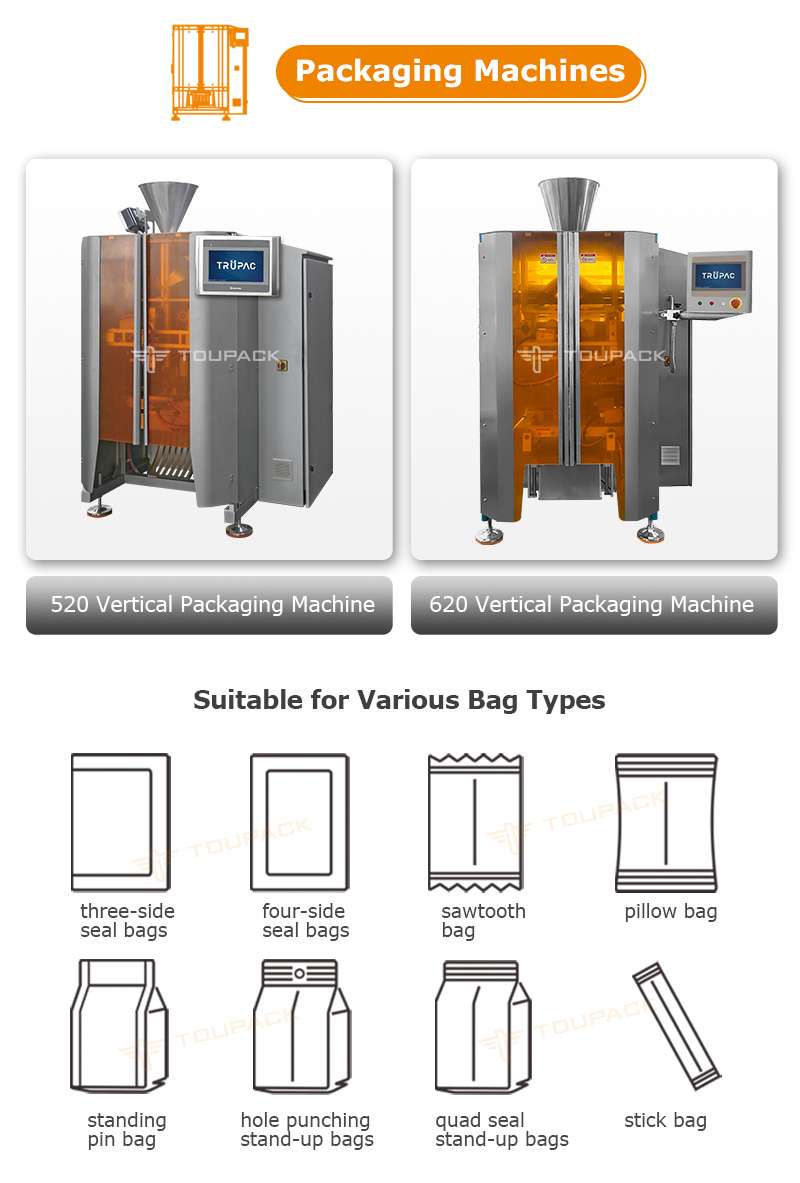 Compact Automatic Weighing Packing System for Small Products 5-200g 20-200 Bags/Min with Modular Design and High Accuracy Control
