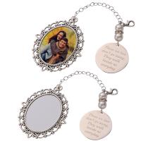 Regalos de graduación Impresión de doble cara DIY Sublimación Photo Charm con texto de grabado con láser personalizado
