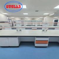 Banco de laboratório de química personalizado com mangueira de liga de alumínio de resina epoxi de sumo cerâmico