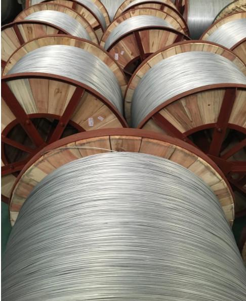 Silver Aluminium Clad Steel Wire For Carrier Cable , Wooden Drum Packed