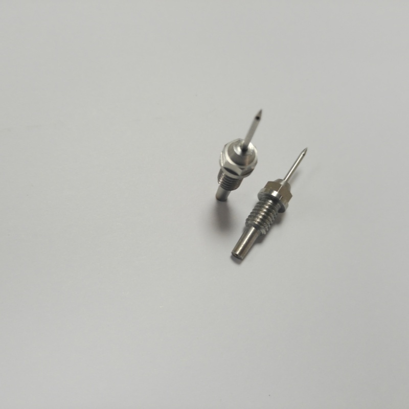 Custom Medical Machining Parts 304 SS Threaded Through Hole Medical Needle
