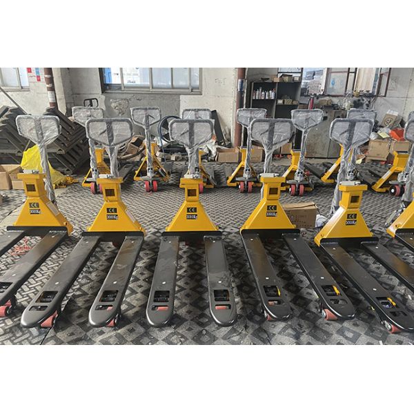 High Digital Display Hydraulic Hand Pallet Truck With Weighing Scale 3000kg