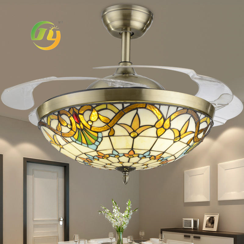 Азиатский Фумат Все Финляндия стиль круглый 110V 42inch 36W LED скрытый скрытый лезвие потолочный вентилятор со светом 220V
