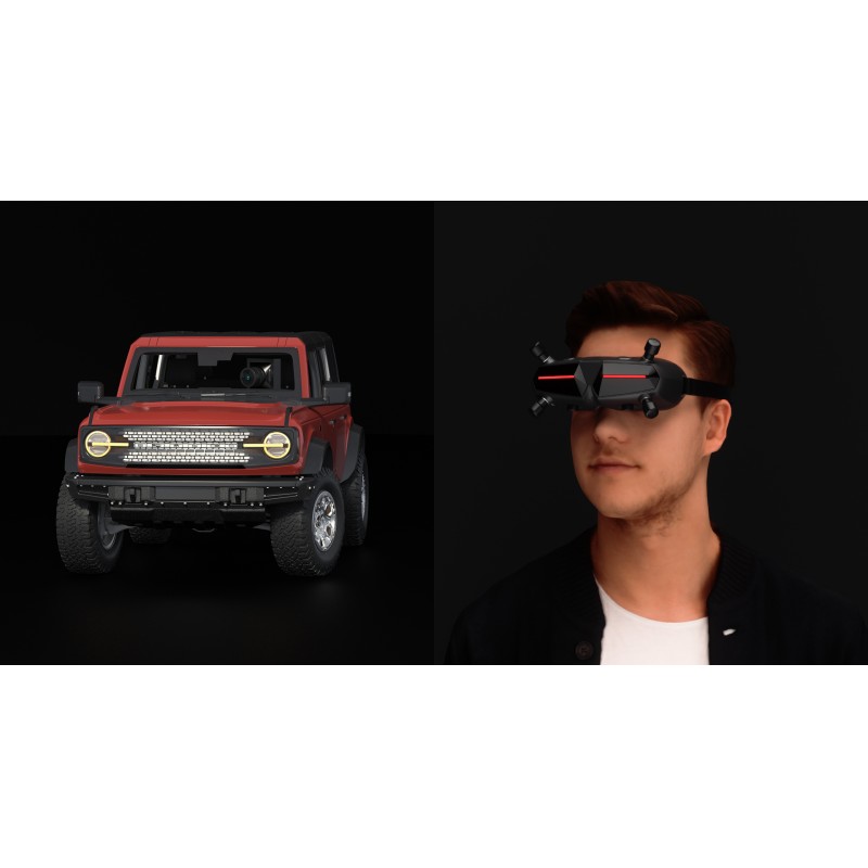 HD Goggles Walksnail Avatar X Digital HD 1080 Plastic UAV Goggles with Camera LED Lights New Arrival Remote Control Function