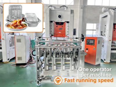 LK-T80 80ton Aluminum Foil Making Machine with Mitsubishi PLC for Round Square Rectangle Trays
