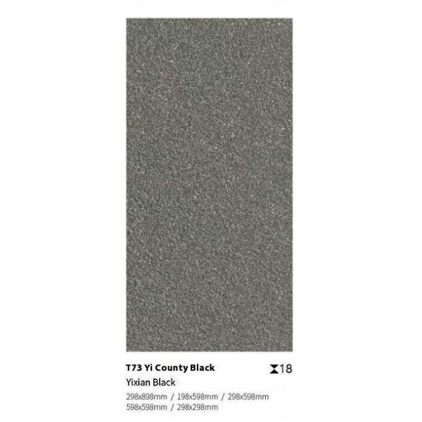 Black Grey 600x1200x18mm Outdoor Porcelain Paving Tile