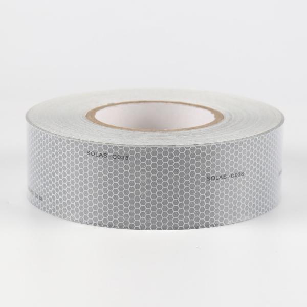 2in X 75ft Silver SOLAS Reflective Tape Marine Safety Warning Tape for Maritime Equipment