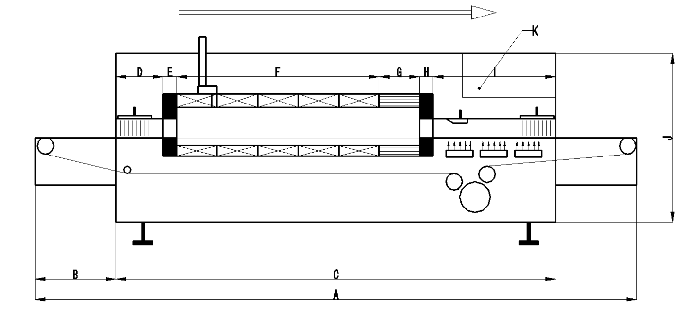 Conveyor Belt Continuous Sintering Furnace For Thick Film Circuits 30kW
