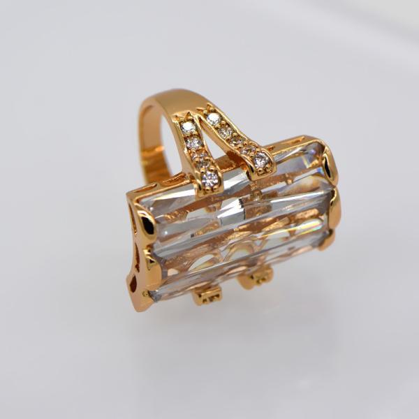 New design rectangle AAA+ Swiss Cubic Zircon jewelry gift woman ring fashion jewelry