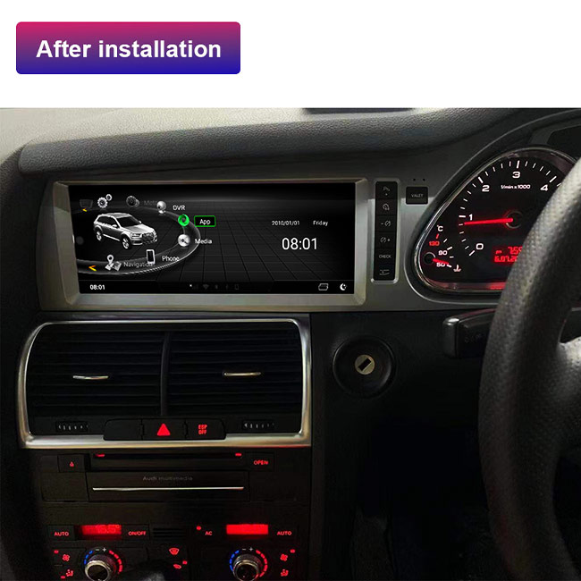 радио 4G WIFI GPS Din главного блока андроида 45V Audi Q7 одиночное 10,25 дюйма