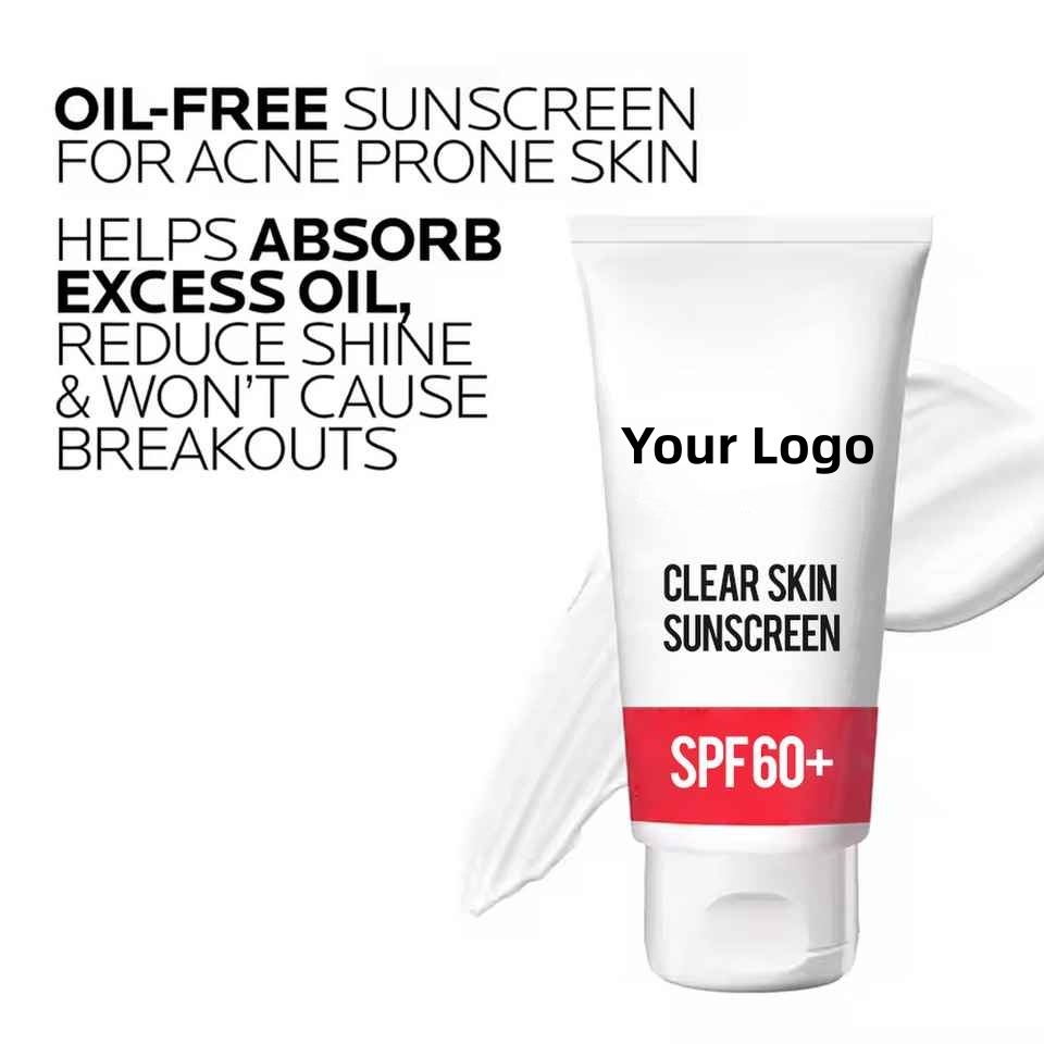 OEM ODM vegetarian shea butter moisturizer customized organic sunscreen SPF 60 whitening face cream sunscreen