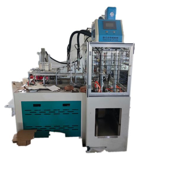Non standard carton machine # decorative works # food carton # disposable lunch box # Hot-melt adhesive process