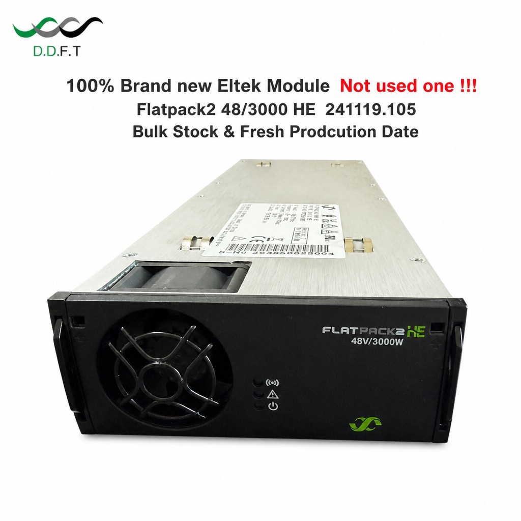 Eltek Flatpack2 48/3000HE 3000W 48V High Efficiency Hot Swappable Rectifier Module for Telecom Power Supply