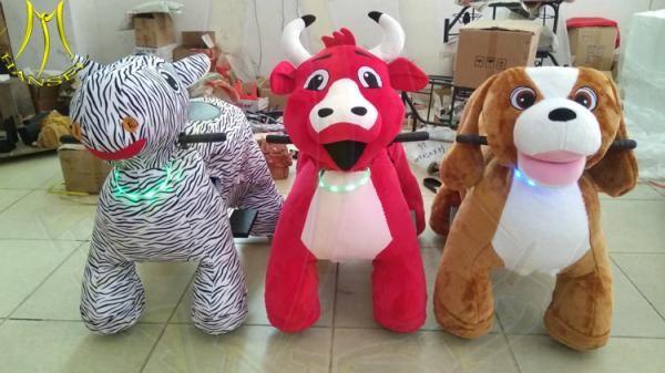 Hansel indoor kids equipment electric kids ride on stuffed animal for mall