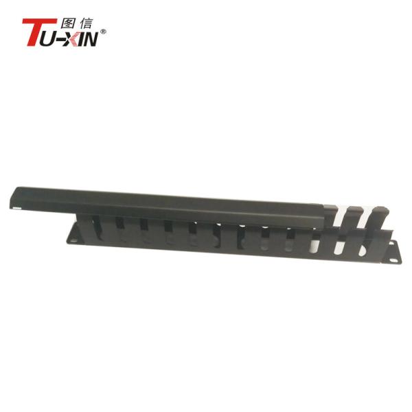 Universal 19 Inch Rack Accessories 1U & 12 Port Rack Mount Metal Network Cable Management