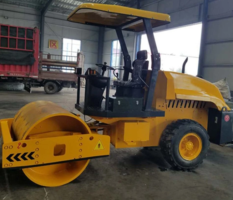 Yellow 3.5 Ton Single Drum Vibrator Road Roller With 22kw Diesel Engine