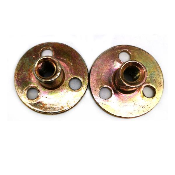 Round Base Brad Hole Round  Insert Corrosion Resistant Tee Nut