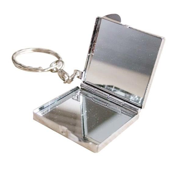 Blank Sublimation Keychain Mirror compact mirrors for sublimation printing
