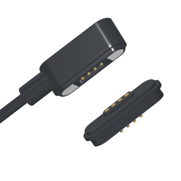 Conector de cable magnético de 4 pines masculino y femenino para productos para el hogar con cable TPE