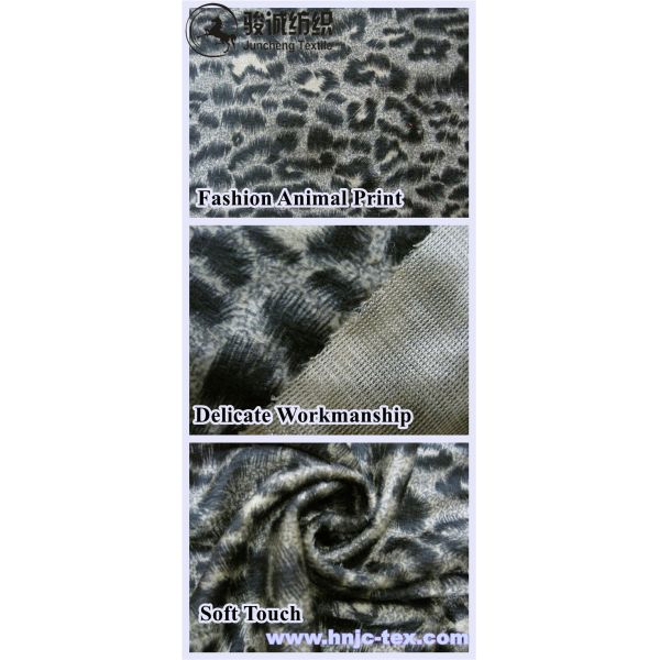 animal print velboa fabrics textile warp knitting velboa fabric polyester fabric for sofa