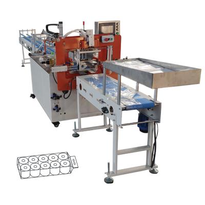 Produção do rolo do PLC da máquina de embalagem do papel higiênico do servo motor, máquina de embalagem do papel higiênico