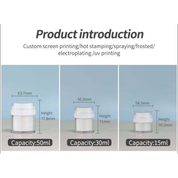 15g mini pot de crème à l'huile de sauce de tomate pour les produits de beauté Emballage bouteille de scellage type pompe pulvérisateur et matériel de carrosserie en plastique Mini taille