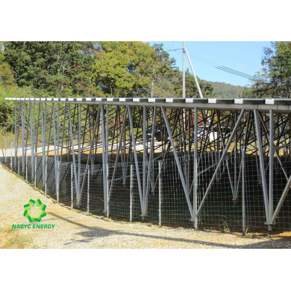 Light Weighted Ground Solar Panel Rail Mounting System In Pre - Assembled Way