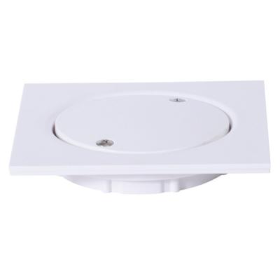Kitchen Bathroom Floor Water Drain Grating Outlet Waste White PVC