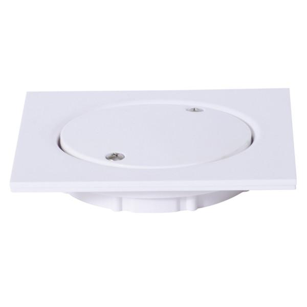 Banheiro cozinha piso escoamento de água grelha saída resíduos PVC branco