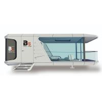 Galvanized Light Steel Frames FULL KING Classic Customizable B5 Space Capsule With Independent Balcony 28 M² Floor Area