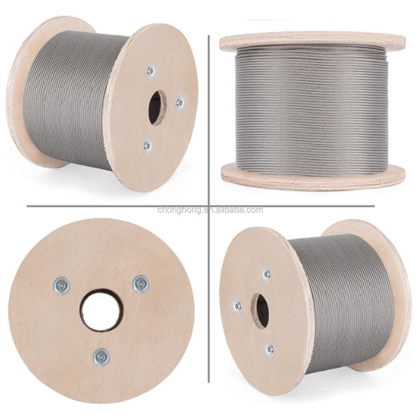 Corrosion-Resistant 0.5mm 7x7 Stainless Steel Wire Rope Grade 304/316 for Outdoor Applications