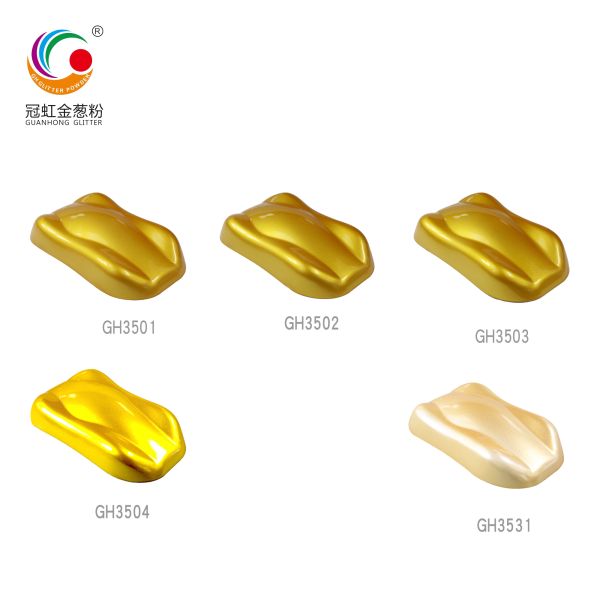 Pearlescent Gold Mica Pigment Powder Particle Size 40-200 Um CAS 13463-67-7