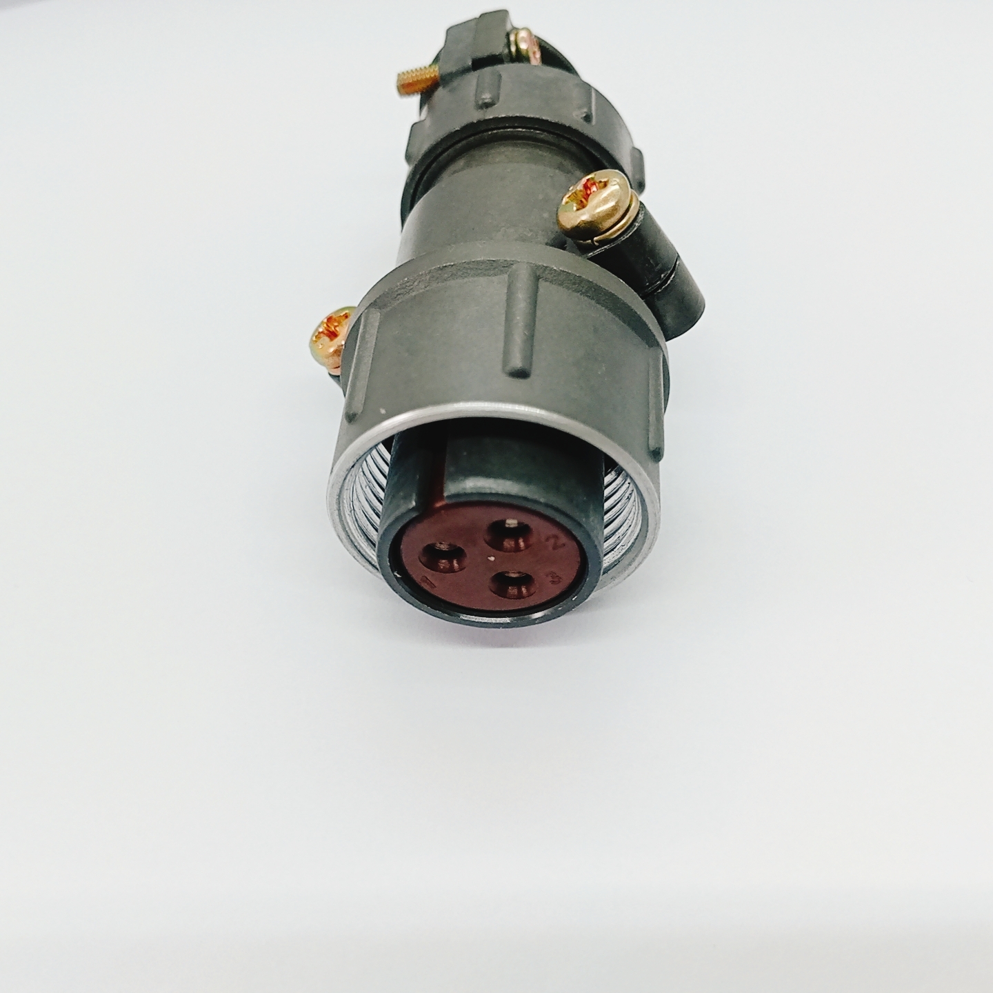 P20K3AQ P Series 3 Pin Thread Locking Circular Aviation Connector Straight Female Cable Plug Mates With P20J3A
